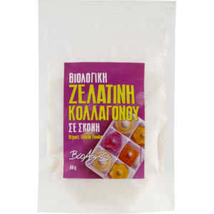 Ζελατίνη σκόνη ζωϊκή(Κολλαγόνο) bio 80gr, Bioagros