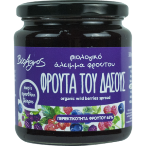 Άλειμμα Φρούτα Του Δάσους bio (χωρίς ζάχαρη) 320gr, Bioagros