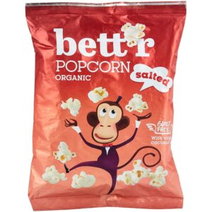 Popcorn bio, gluten free με αλάτι 60gr, Better